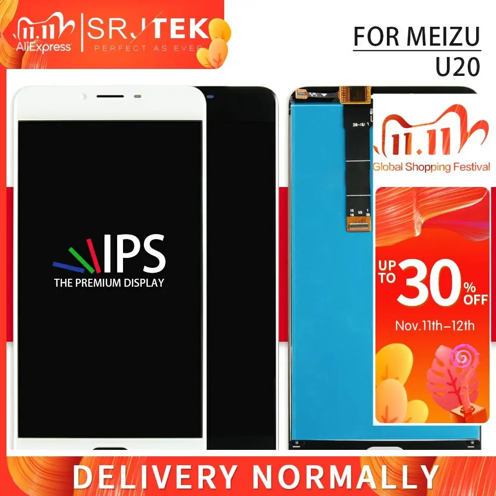 ЖК дисплей Srjtek для Meizu U20 панель с сенсорным экраном дигитайзер сенсорное стекло