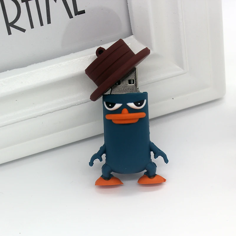 128 ГБ с рисунками зверей из мультфильмов утки флешки USB флэш накопители 1 ТБ 512 256