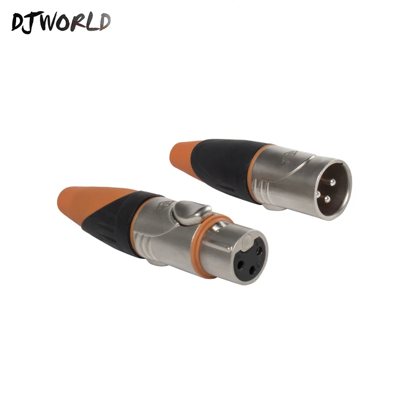 

Djworld Fast Shipping Super Excellent Waterproof DMX iron Cable-Orange Output And Input Professional Simple Operation Convenient