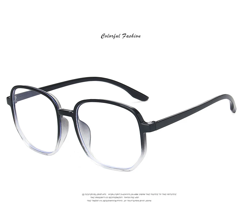 Fashion Transparent Computer Glasses Frame Women Men Anti Blue Light Square Eyewear Blocking Glasses Spectacle Eyeglasses Trend (10)