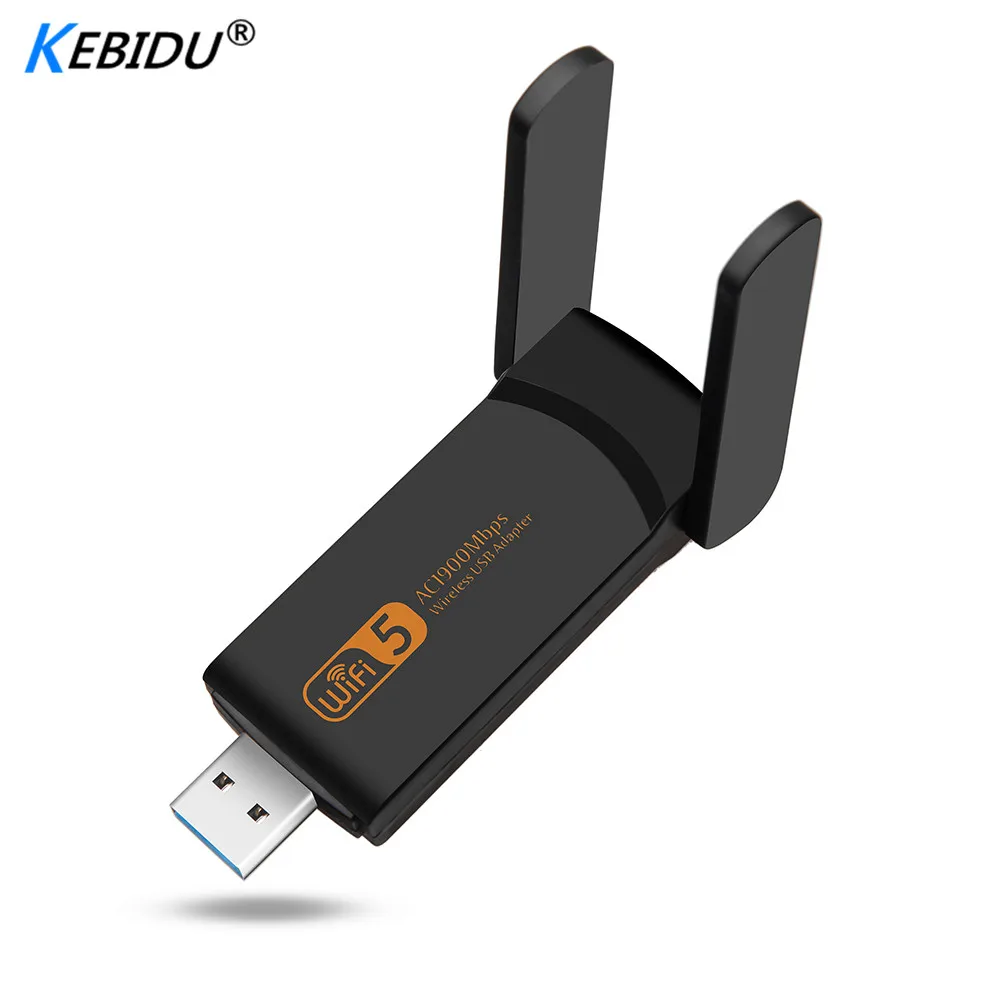 

Kebidu 1900Mbps WiFi USB Network Adapter USB 3.0 Gigabit Router Wireless USB Network Card AC Dual-Band 2.4G/5.0GHz