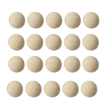 

200pcs Unfinished Half Wooden Balls Mini Hemisphere Half Craft Balls for DIY Projects Kids Arts and Craft Supplies