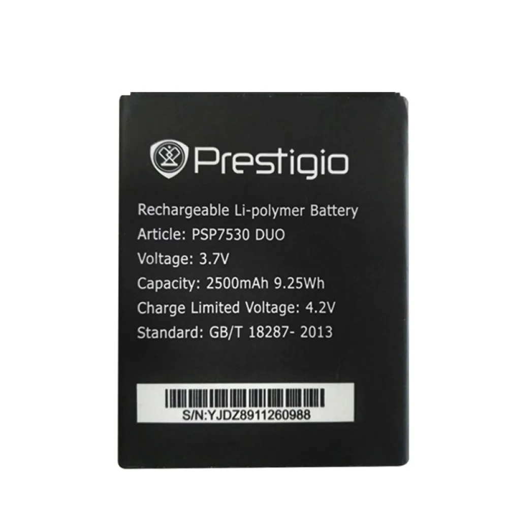 Аккумулятор PSP7530 для телефона 3 7 В 2500 мАч Prestigio Muze D3 E3 F3 A7 3530 3531 7530 DUO PSP3530DUO PSP3531DUO PSP3532