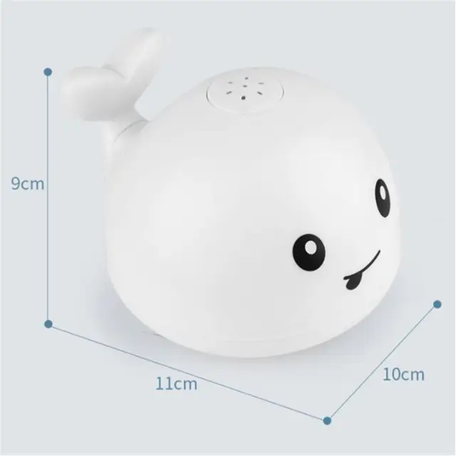 Bathing Toy Baby Light Up Bath Tub Toys Whale Water Sprinkler Pool Toys for Toddlers Infants Kids DIY Swimming Pool Beach Toys 4