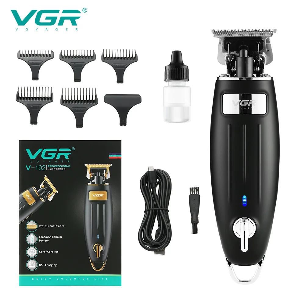 VGR 192 Hair Clipper Electric Professional Personal Care Home Appliance USB Trimmer Barber For Haircut Machine Salon VGR V-192 6