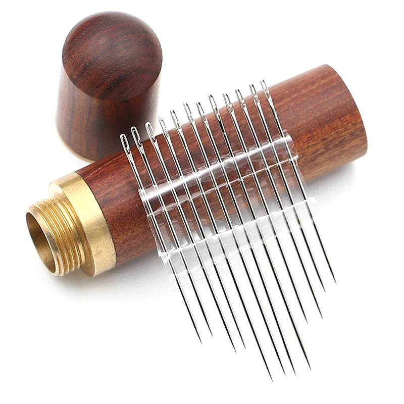 

Stainless Steel Self-threading Needles Opening Sewing Darning Needles Set E2S