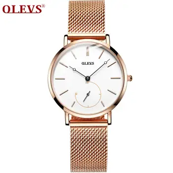 

Famous brand OLEVS watch ladies waterproof quartz watch independent second hand 2020 new authentic temperament female strap