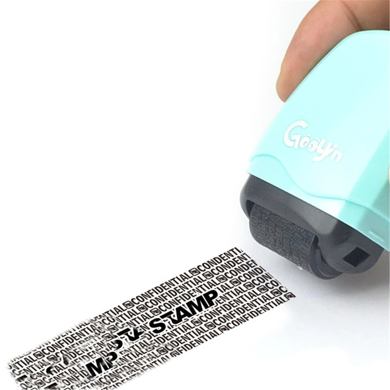 

Stamp Seal Roller Theft Protection Code Guard Your ID Confidentiality Package