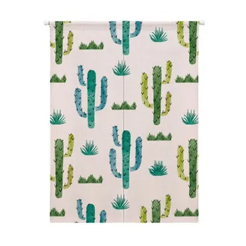 

For Home Decoration Tropical Plants Printed Japanese Style Noren Doorway Curtain Hanging Tapestry zh1
