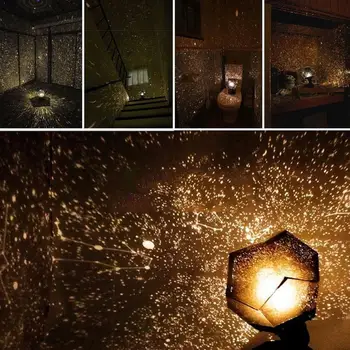 

LED Projection Lamp USB Type Lamp Magic Play Starry Romantic Stars Lights Projection Starry Bedroom Lights Sky Y3N0