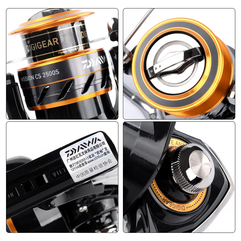 100% оригинальная DAIWA MISSION CS спиннинговая рыболовная Катушка 2000S 2500S 3000S передача 4000:
