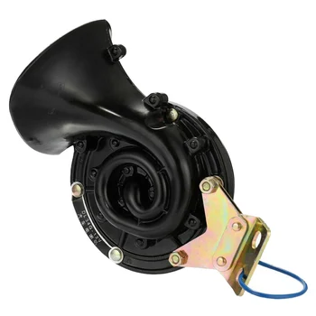 

Super Loud 105dB 12V 20W 6A Snail Horn Air Horn Raging Sound Universal Fit Vehicles Black