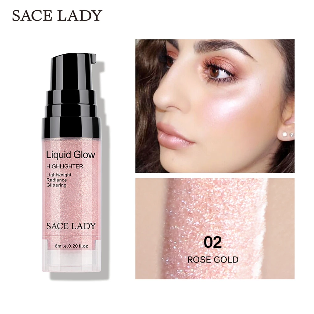 SACE LADY крем Хайлайтер для лица жидкий осветитель макияж Shimmer Glow Kit Макияж