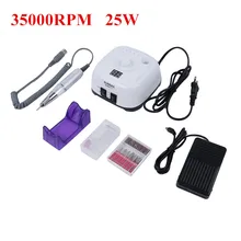 25 Вт 35000 об/мин Электрический аппарат для маникюра, педикюра, напильники, набор инструментов, полировщик для ногтей, шлифовальный глазирующий станок для гель-лака
