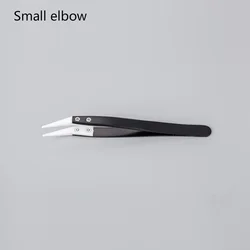 Premium Anti-Static Precision Tweezers Set - Industrial-Grade Ceramic & Stainless Steel - Small elbow