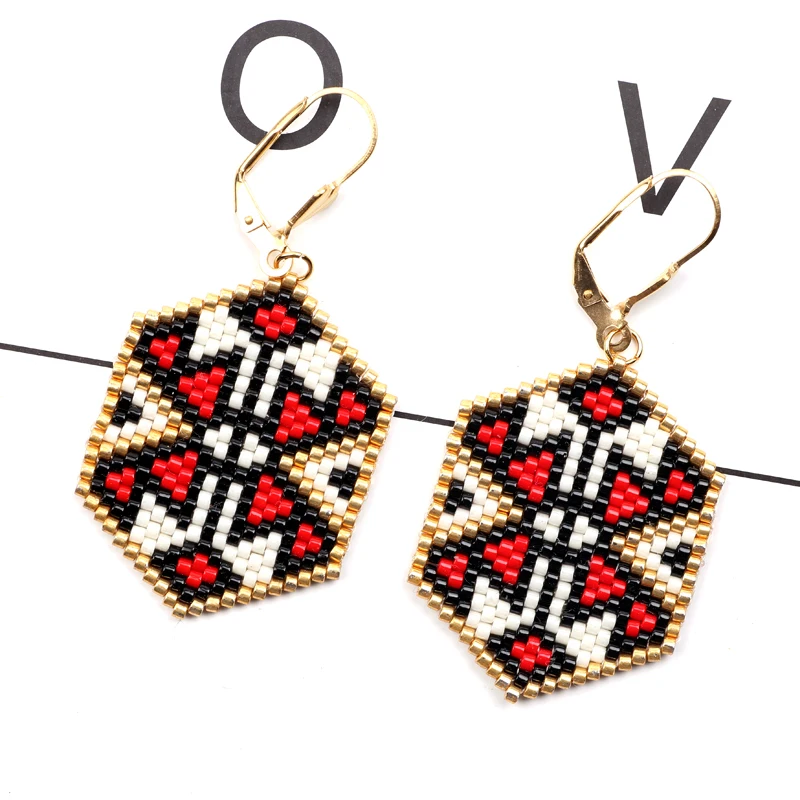 

FAIRYWOO Geometric Kaleidoscope Leopard Print Earring
