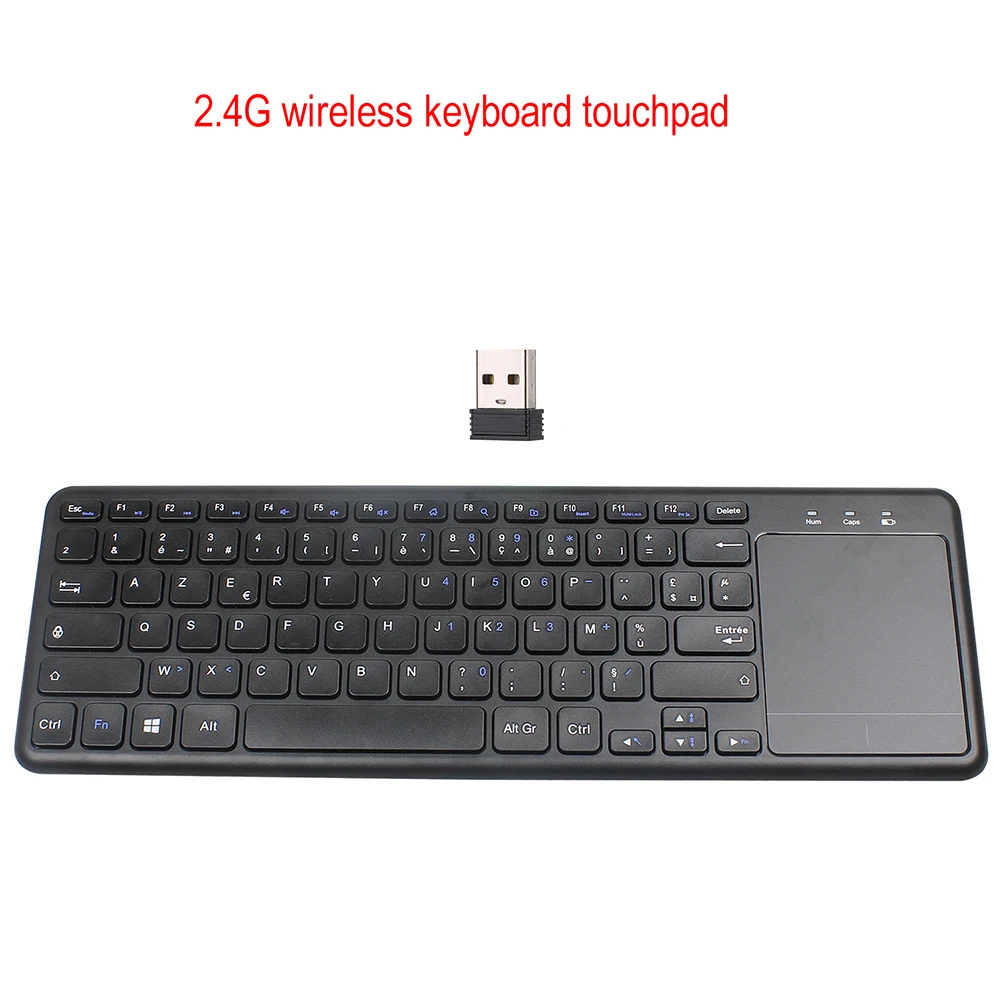 

French Keyboard Bluetooth 2.4G Wireless Keyboard with Touch Mouse Touchpad Keyboard for Tablet Desktop Computer