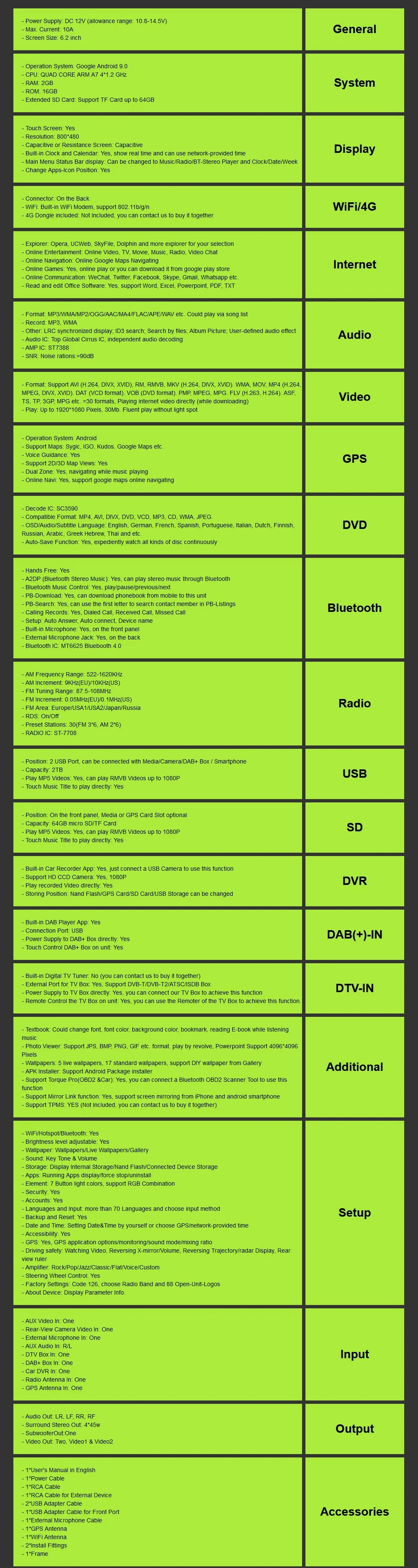 Excellent Hizpo 6.2 inch QUAD CORE 2DIN Car Navgation Radio For Universal Radio Nissan Mirror Link Steering Wheel Control GPS 1080P RDS EQ 28