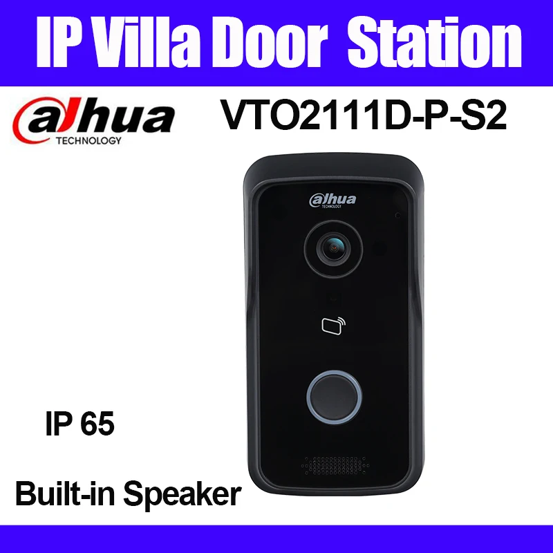Dahua VTO2111D-P-S2 IP дверная станция для виллы видеодомофон дверной звонок поддерживает
