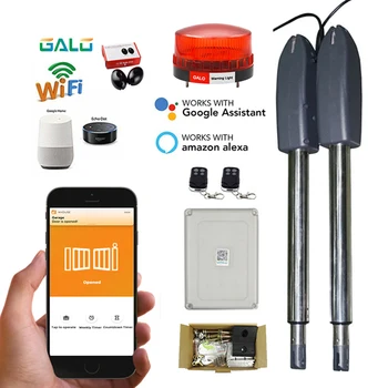 

Heavy-duty electric linear actuator engine motor with solar system swing door open WiFi control open 400KG 220V gate opener