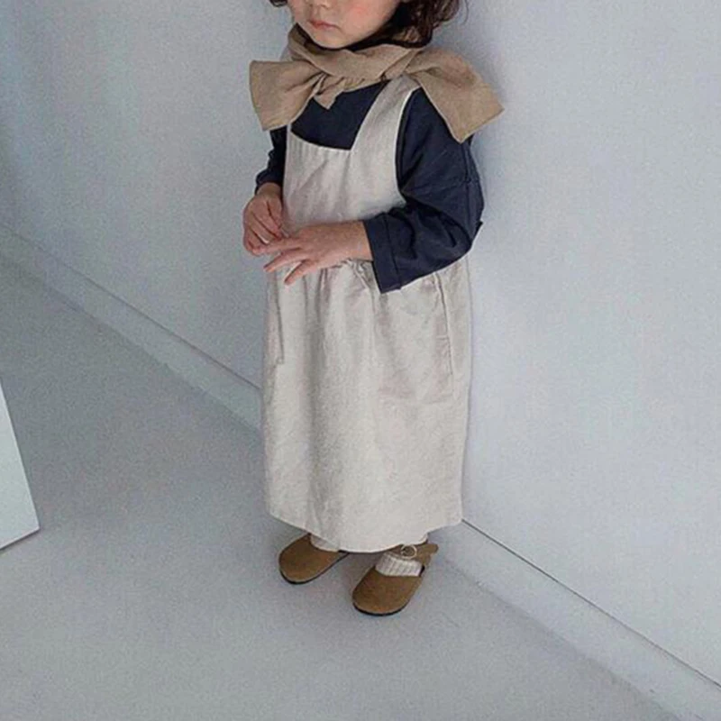 Модное Брендовое детское повседневное модное платье 2019 японское и корейское для