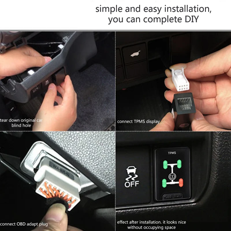 OBD TPMS давление в шинах с автомобильной скоростью автоматический замок флэш-тормоза для Honda Civic Spirior Accord HRV CRV Jazz Fit и т. Д. Гибридный xrv