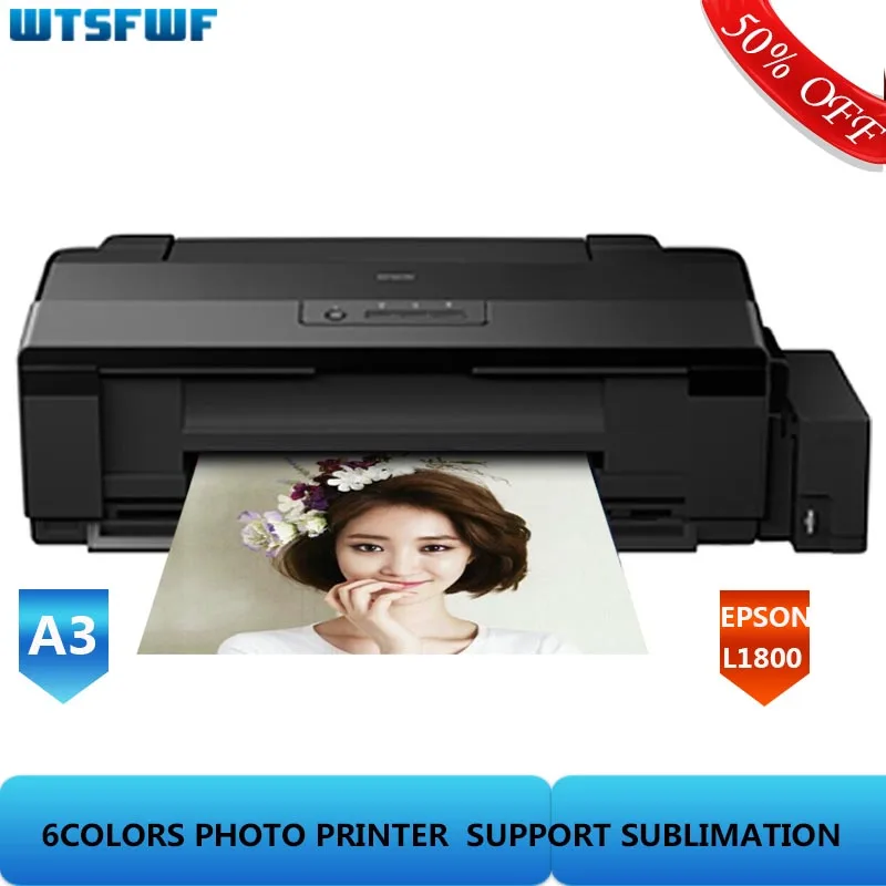 Wtsfwf 220V 110V EPSON L1800 6 видов цветов струйный принтер A3 A4 с поддержкой