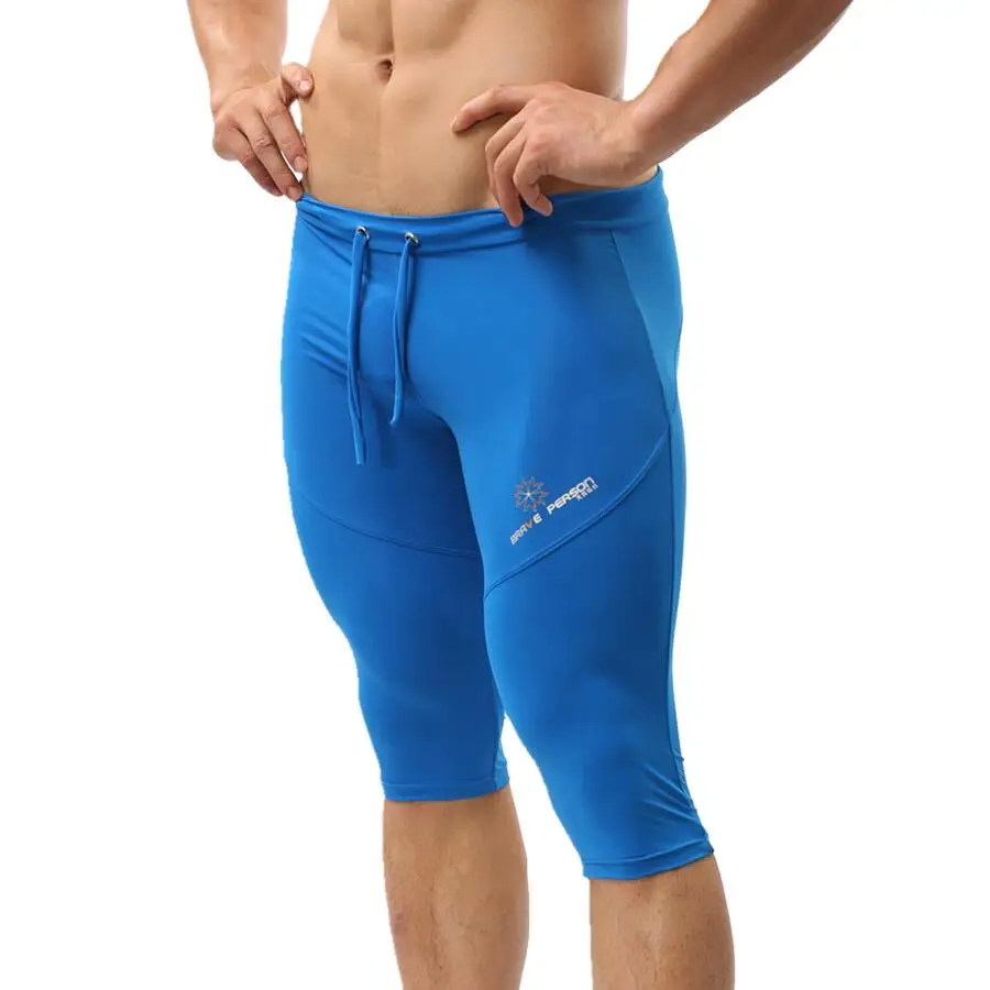 BRAVE PERSON Men Swim Trunks Knee-length Swimming Shorts Mens Swimsuit Beach Tight Pants | Спорт и развлечения