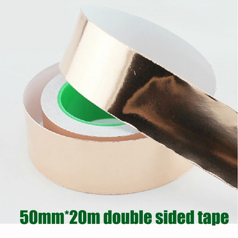 1 рулон двухсторонней проводящей медной фольги длиной 50 мм * 20 м|tape double|tape double sidedtape