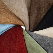 Сплошной цвет полиэстер льняная ткань хлопок zakka швейный материал для хранения сумки домашний текстиль TJ0362