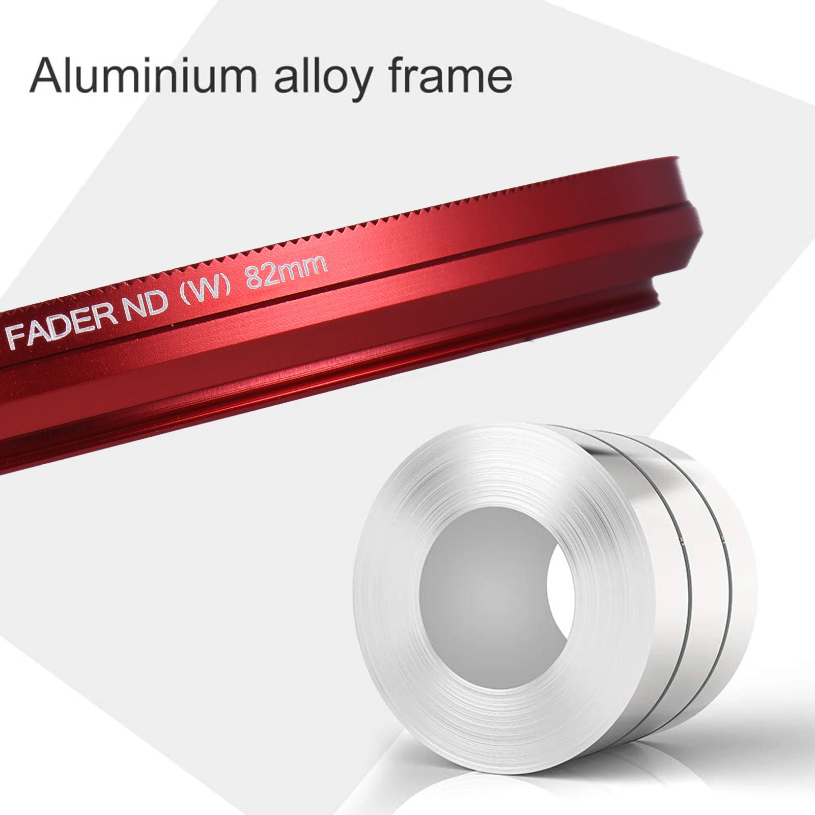 58mm 62mm 67mm 72mm 77mm 82mm Slim ND Fader Variable Filter Neutral Density ND2 to ND400 Red for Canon Nikon DSLR Camera