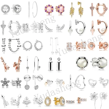 

Flower Grain Ice Crystal Moon Beads Snowflake Bow Daisy Tears Clover Cupid Arrow Valentine's Day Tassel Perforated Earrings