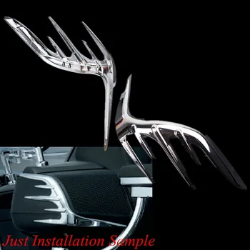 

2pcs Motorcycle Passenger Speaker Outer Trim For Honda Goldwing GL1800 2006-2017 2015 2016 Chrome ABS Plastic Motor Accessories