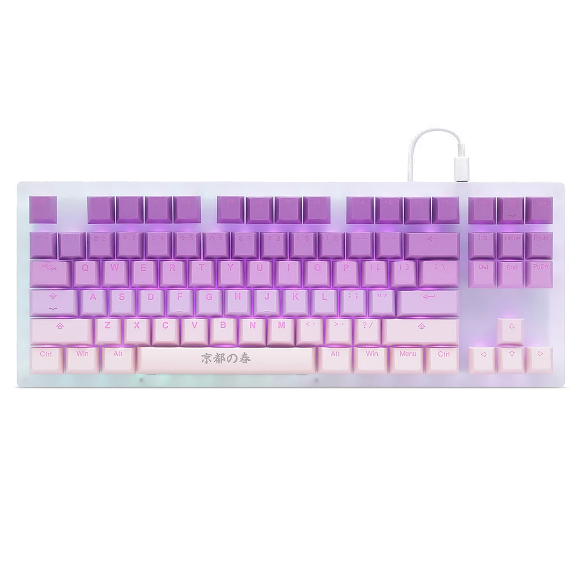 Taihao Spring In Kyoto Pbt Double Shot Keycaps For Diy Gaming Mechanical Keyboard Backlit Caps Oem Profile Light Through Iso Uk Keyboards Aliexpress