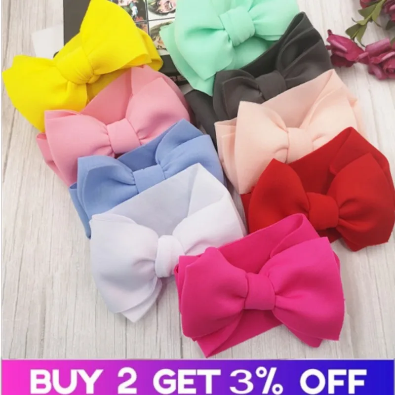 

2020 New Children Hair Band Girls big Bowknot Headband Photography Props Kids Headwraps Hair Accessories Bandeau Bebe