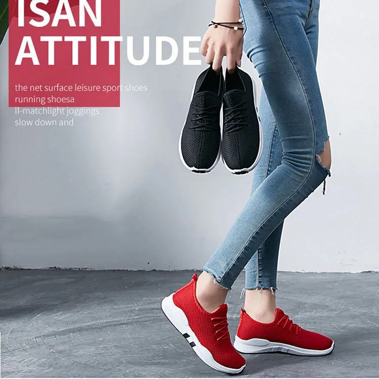 

2019 Fashion Mesh Breathable Sneakers For Women Summer Autumn Soft Comfortable Outdoor Walking Cushioning Sport Running Shoes