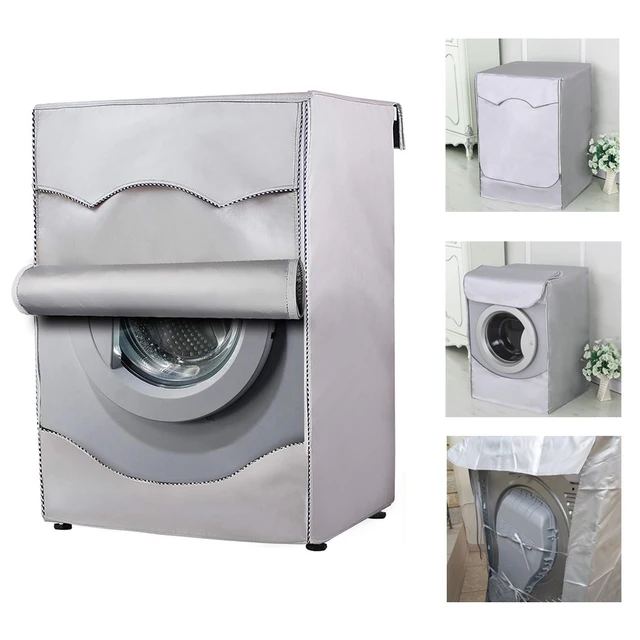 Juste étanche pour machine à laver, protection solaire, anti-poussière,  sèche-linge, grille Oxford, avant ouvert - AliExpress