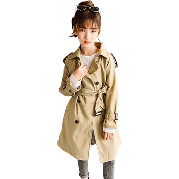 

Girls Jacket Outerwear Solid Color Girl Coat 2020 Autumn Children's Jacket Casual Style Kids Clothes Girl 6 8 10 12 14