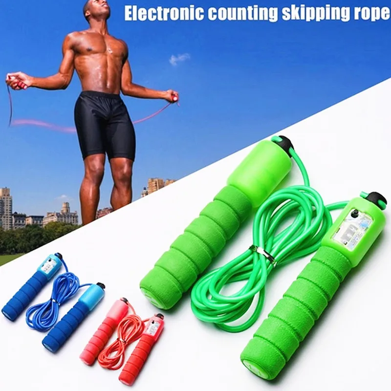 Professional Jump Ropes With Counter Sports Fitness Adjustable Fast Speed #Azg