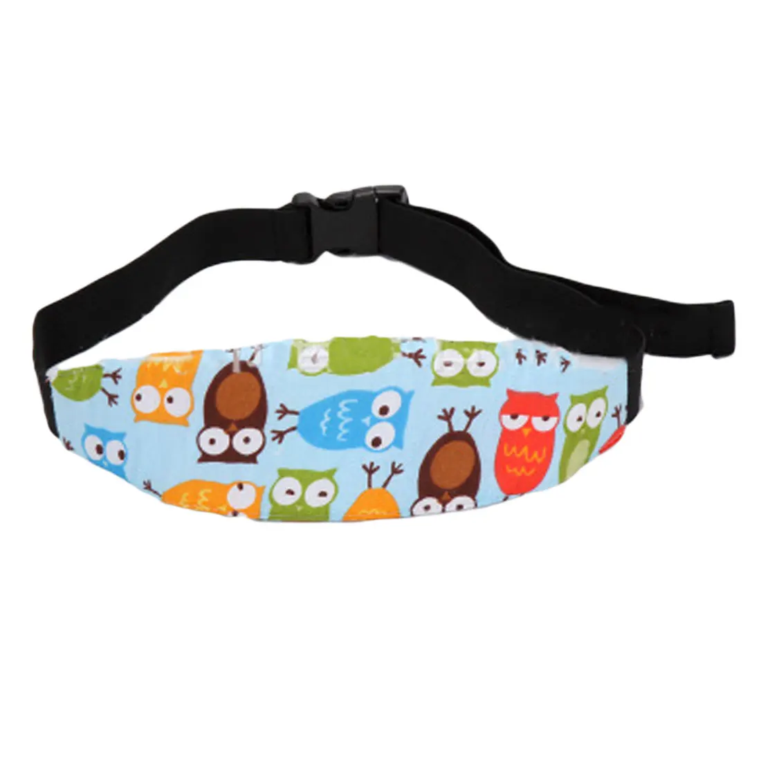 Practical Safety Car Seat Sleep Nap Aid Kids Head Support Holder Belt Owl Head Band - Цвет: 12 blue owl