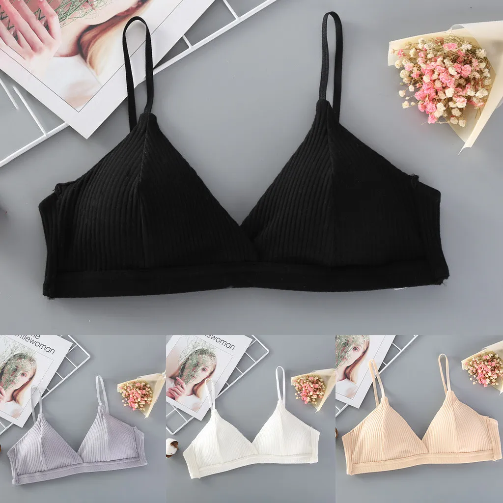 

Female underwear Ring-Free Cup Sexy Bra Threaded Wrap Chest Women Comfortable Underwear 2019 New Dropshipping#P