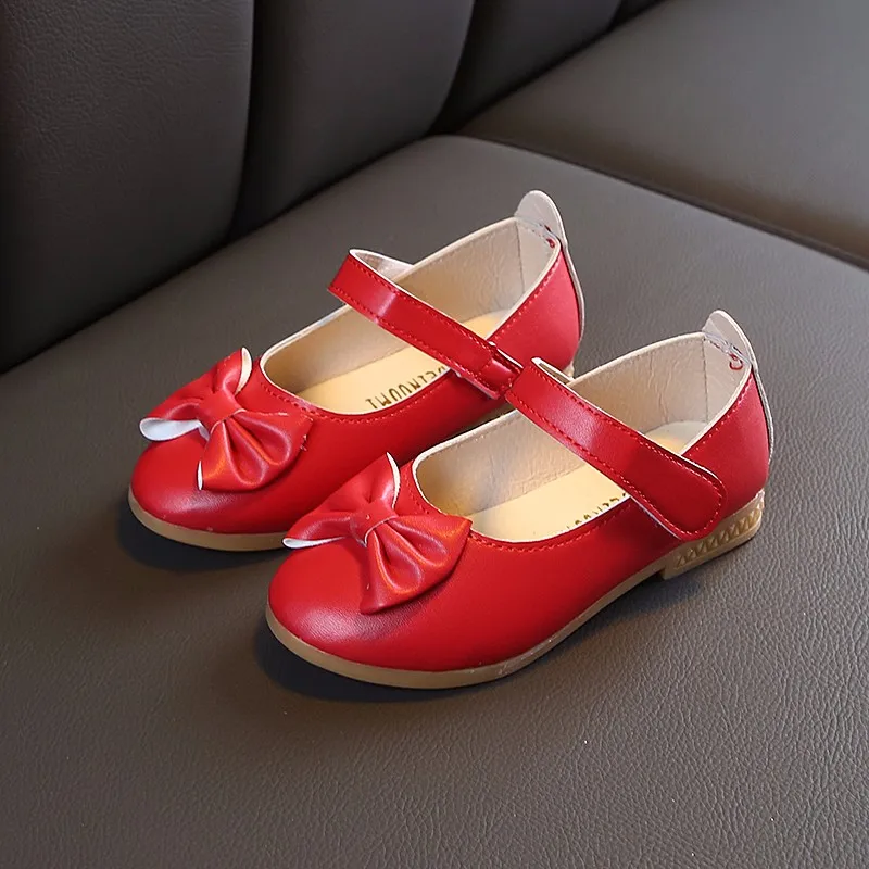 

Girls Pu Leather Shoes Children Causal Shoes Girls Princess Bow Shoes Children Flat Sneaker Kids Fashion Sneaker067
