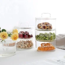 Прозрачная термостойкая стеклянная миска Скандинавское Фламинго конфетное хранилище для мороженого кухонная миска DIY салатная прозрачная миска банки