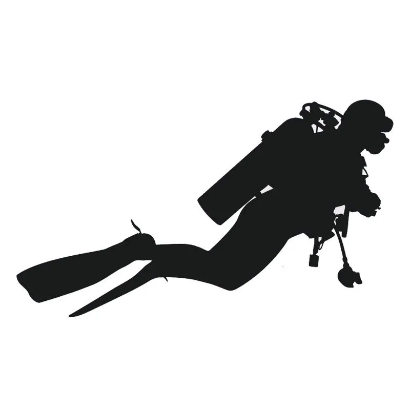 

Personality Car Sticker Fashion Diving Car Window Accessories Cover Scratches Reflective PVC 18cm X 10cm