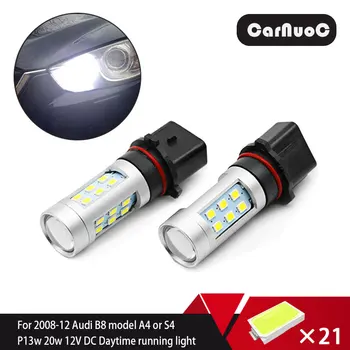 

2pcs P13W LED 21SMD 2835 SH24W PSX15W LED DRL Bulb For Chevrolet Camaro 2011-2012 Daytime Running Lights Auto Lamp 6000K White