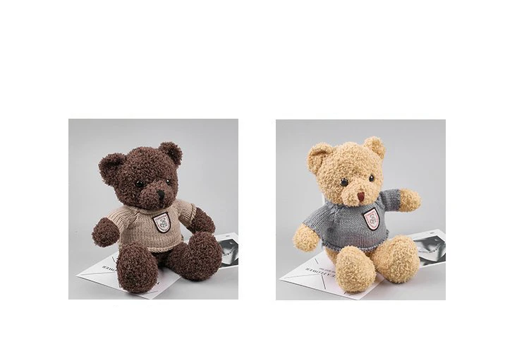 Cartoon teddy bear plush doll shoulder bag, shoulder messenger bag. Girl's favorite gift