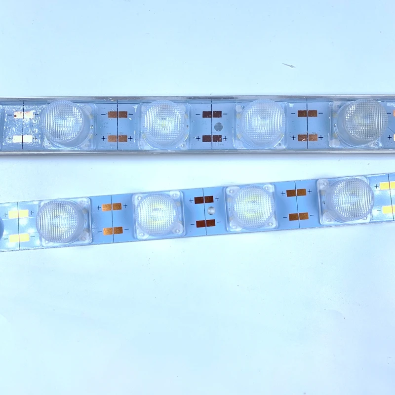 

2pcs LED Bar Light 1.5w each LED 10 LEDS 50cm light source 3030 with lens Cool white Brighter