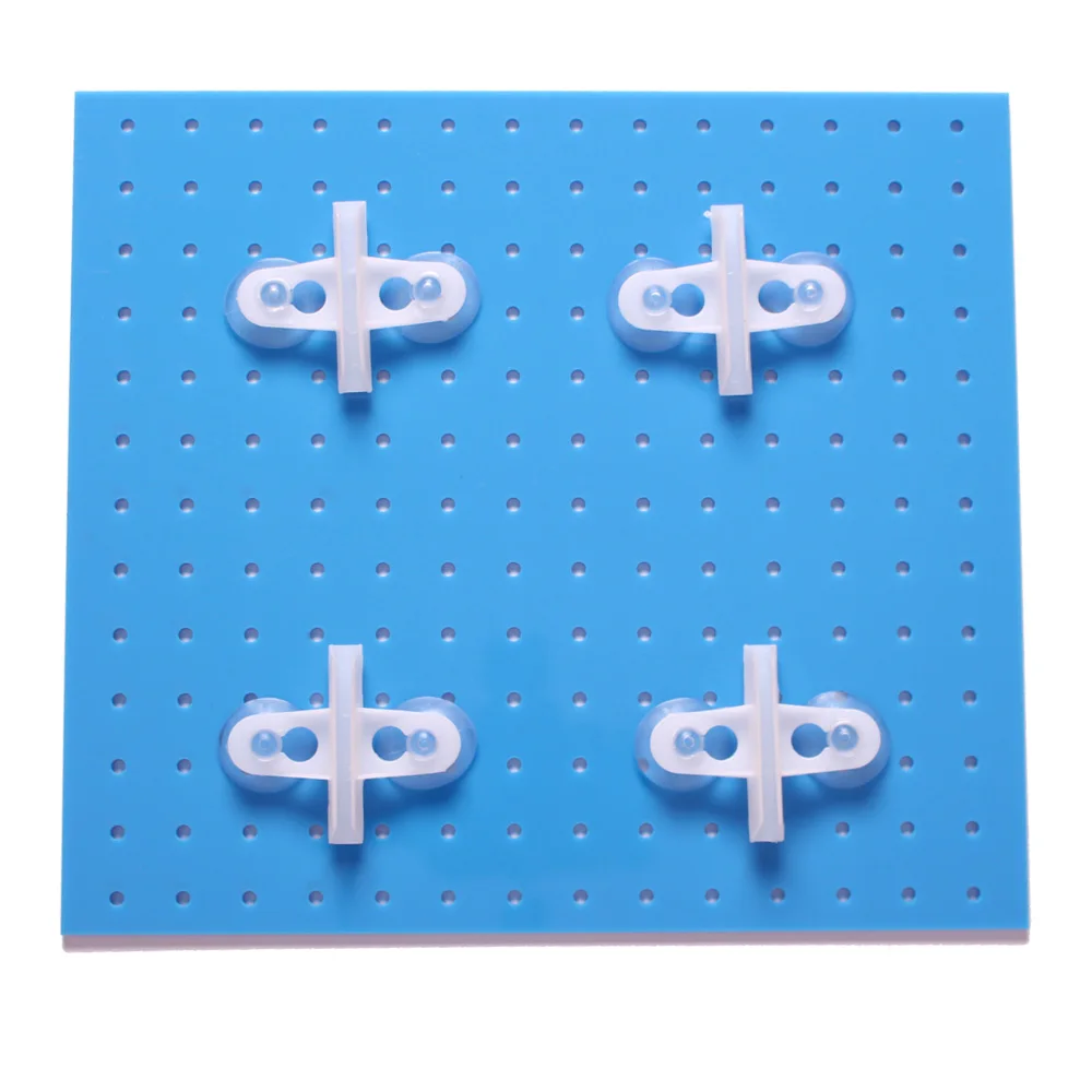 Aquarium Acrylic Divider Full Holes With 4pcs Suction Cup Free For Betta Fish Guppies Tank Black Blue Clear