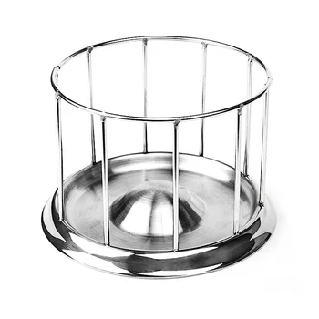 

Bowl Aquarium Reptile Pet Supply Basin Water Dish Tortoise Feeder Food Dispenser Stainless Steel Multifunction Feeding Tool Home