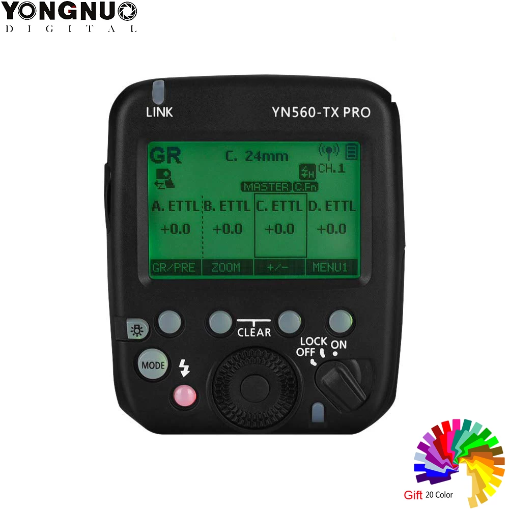 

YONGNUO YN560-TX PRO 2.4G On-Camera Flash Trigger for Canon Nikon/YN862C/YN968C/YN200/YN560IV/YN860Li/YN720/YN660/YN685/YN622II